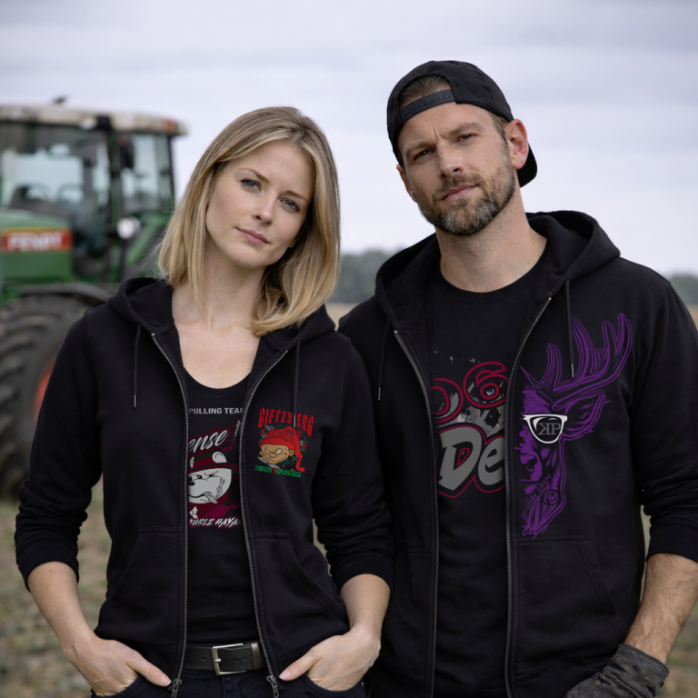 BALTIC X Hoodie mit Tractorpulling Motiv – Motorsport Merch